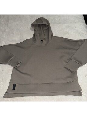 UNRL Ave & Legacy Womens L Oversized Hoodie Taupe Pullover